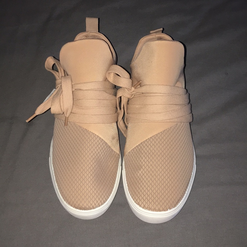 Nude pink brash sneakers